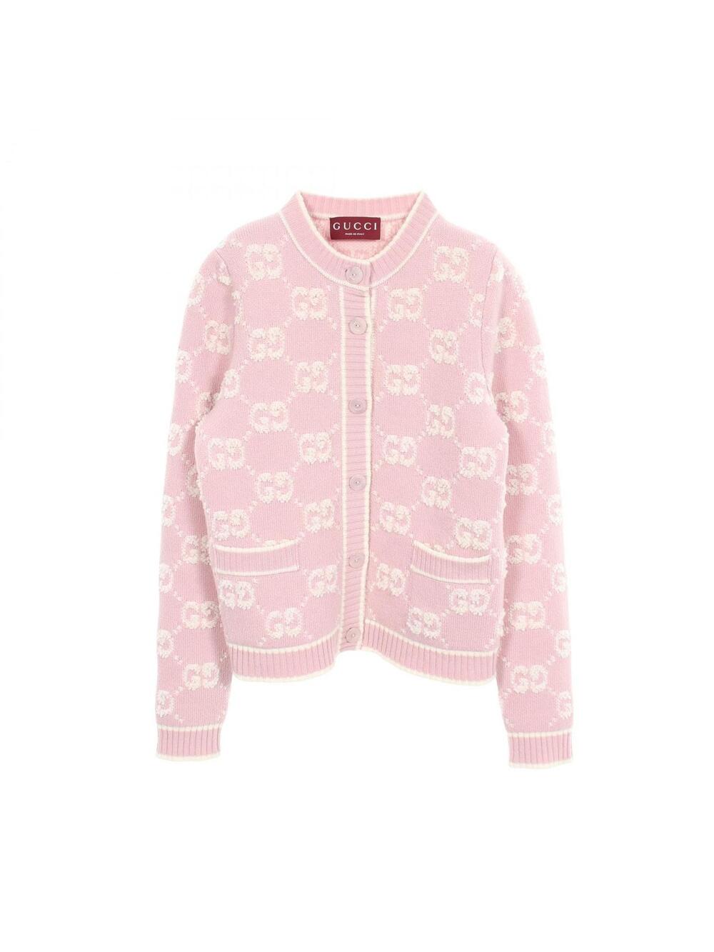 Gucci Gg Boucle Wool Jacquard Cardigan #365310G10B